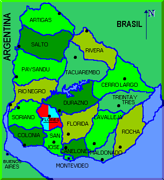 Mapa del Uruguay
